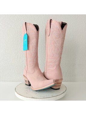 Lane SMOKESHOW Pink Cowboy Boots Western Cowgirl Mid Calf Tall Womens Size 9.5
